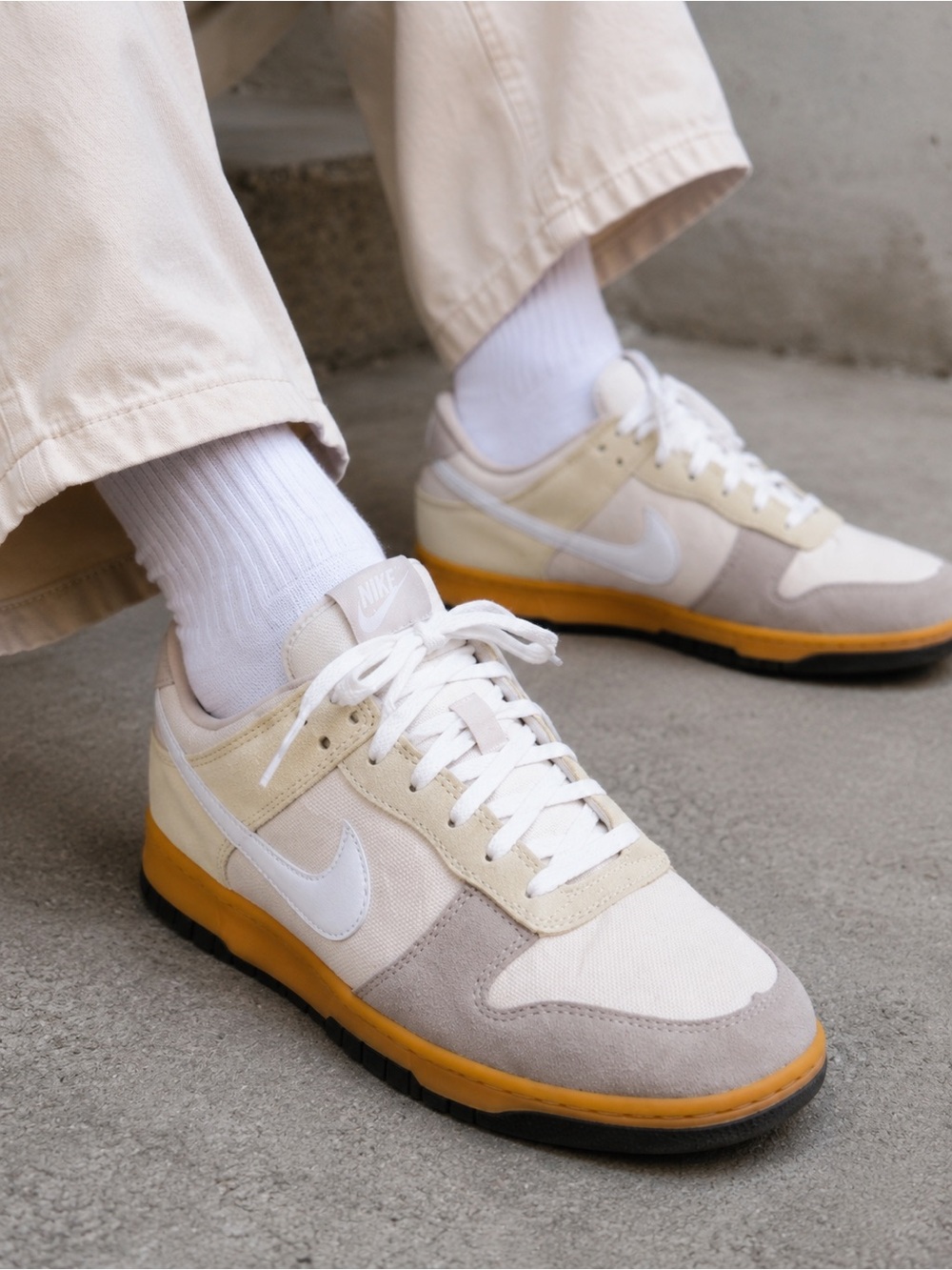Nike DUNK LOW 'SUEDE & CANVAS'  US M8